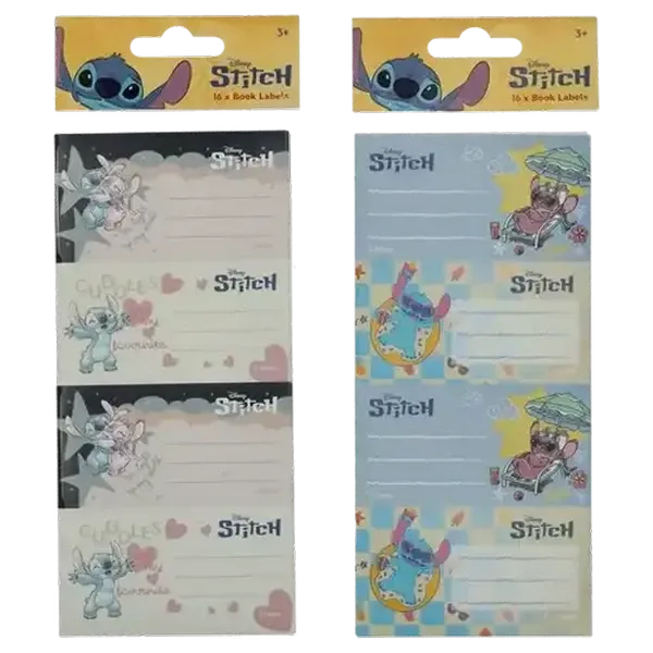 Lilo & Stitch Stitch Book Labels 16-Pack (Design May Vary)