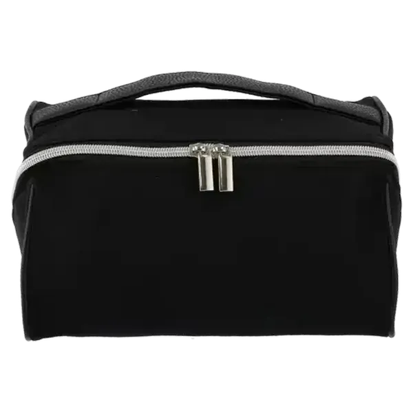 Men's Black Square Zip Toiletry Bag