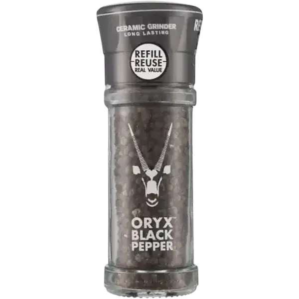 Oryx Desert Salt Black Pepper Grinder 50g