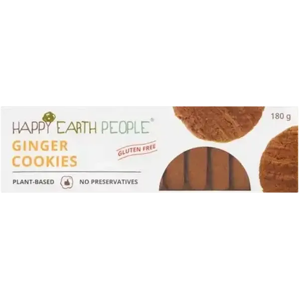 Happy Earth People Gluten Free Ginger Cookies 180g