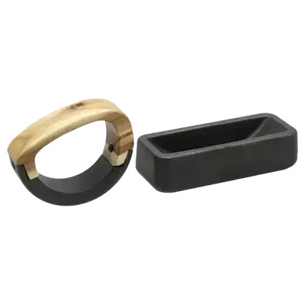 Fina Acacia Iron & Wood Rocking Mortar 2 Piece