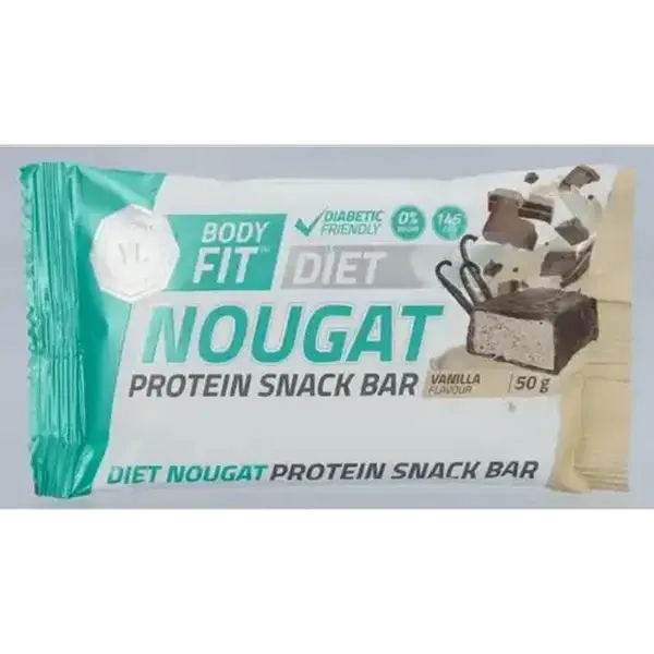 Youthful Living Body Fit Vanilla Flavour Diet Nougat Protein Snack Bar 50g