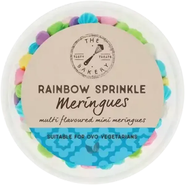 The Bakery Rainbow Sprinkle MIni Meringue 25g