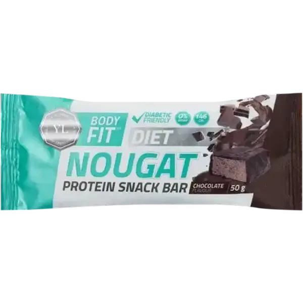 Youthful Living Body Fit Chocolate Flavour Diet Nougat Protein Snack Bar 50g