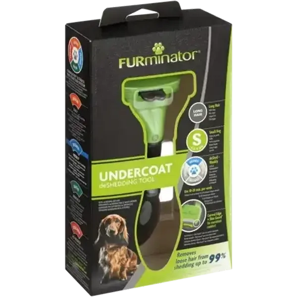 Furminator Green Undercoat Deshedding Tool For Small Dogs