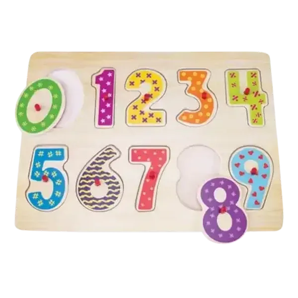 Snookums Numeric Wooden Puzzle Multi