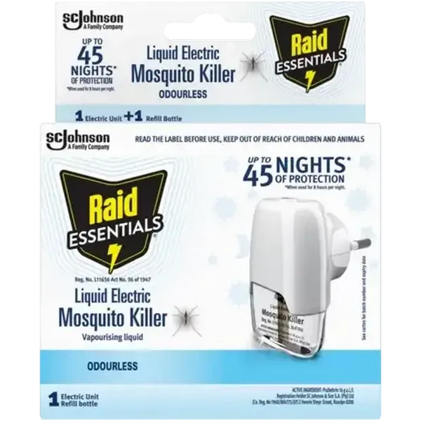 Raid Essentials Odourless Liquid Electric Mosquito Killer