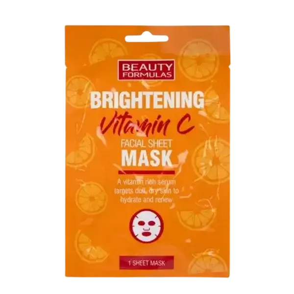 Beauty Formulas Brightening Vitamin C Facial Sheet Mask 150g