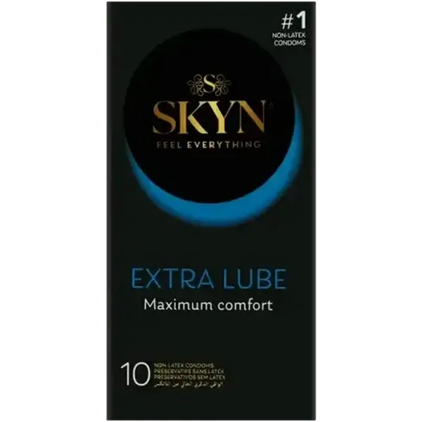 SKYN Extra Lube Non-Latex Condoms 10 Pack