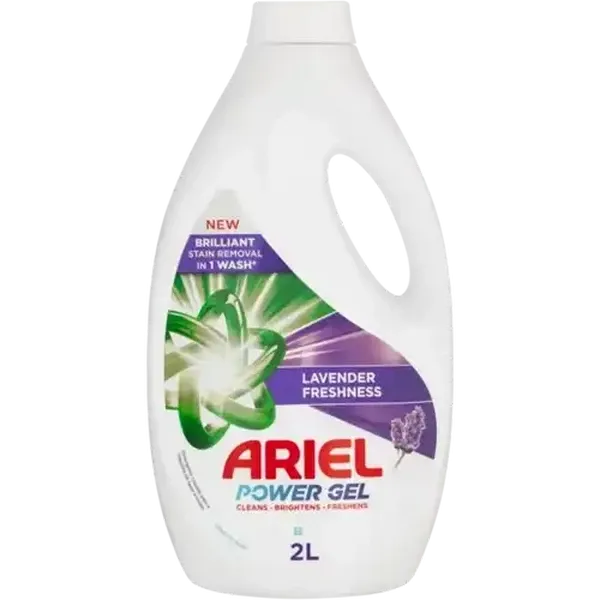 Ariel Lavender Freshness Power Gel Automatic Liquid Detergent 2L