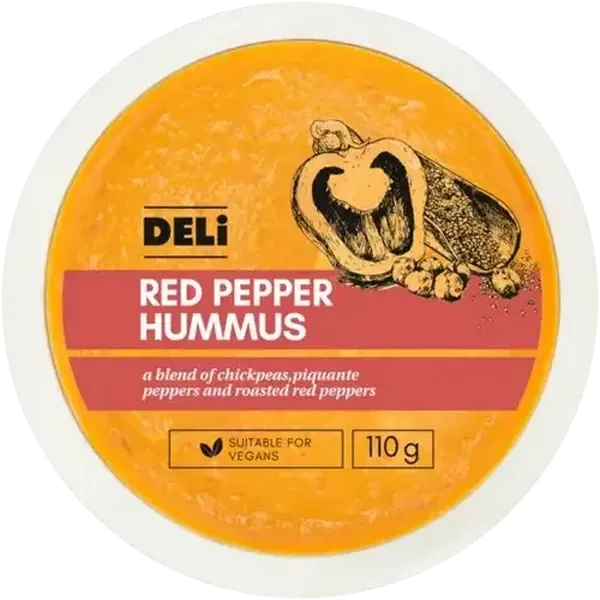 Deli Red Pepper Hummus 110g