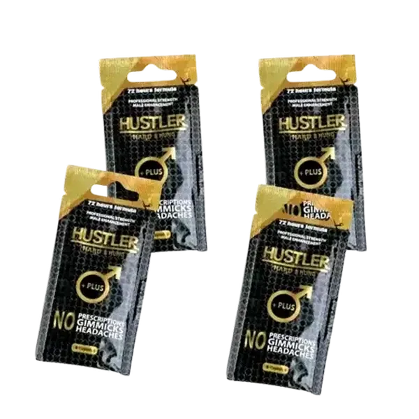 Hustler Professional Strength Male Enhancement Capsules 4 Pack