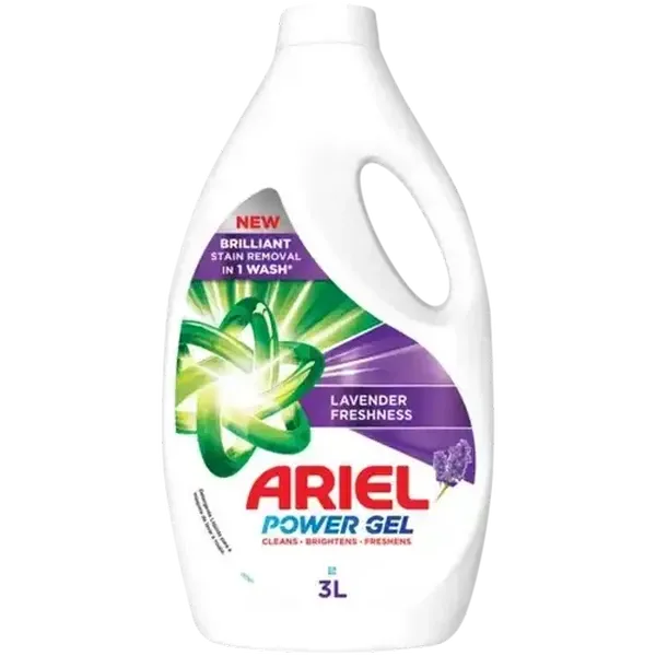 Ariel Lavender Freshness Liquid Detergent Power Gel 3L