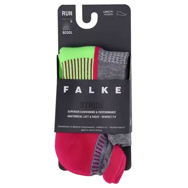 FALKE Grey Heather/Teal Stride Hidden Socks Size 4-6