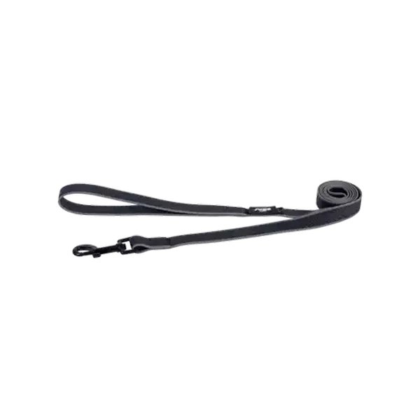 Rogz Black Amphibian Classic Dog Lead Large
