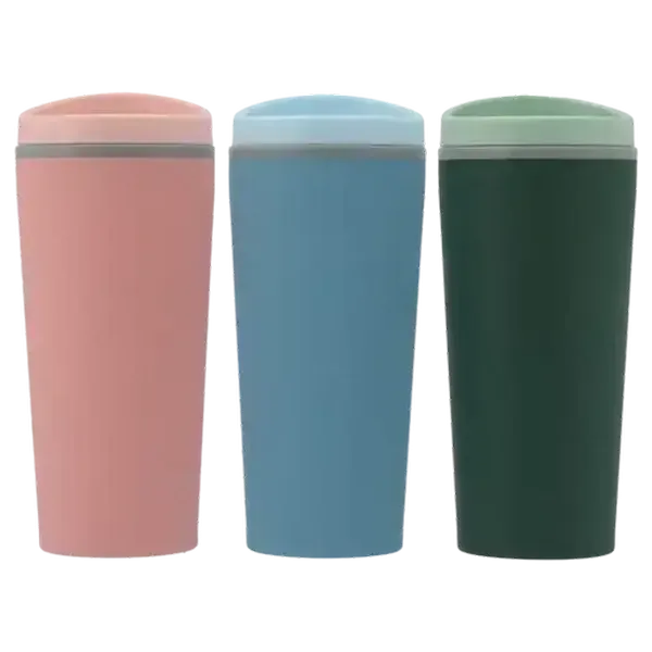 Retro Plastic Travel Mug 450ml (Colour May Vary)