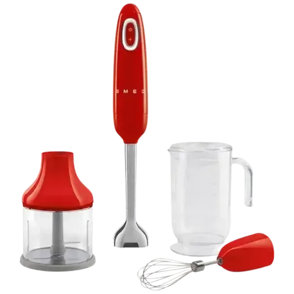 Smeg Glossy Red Hand Blender Set 700W