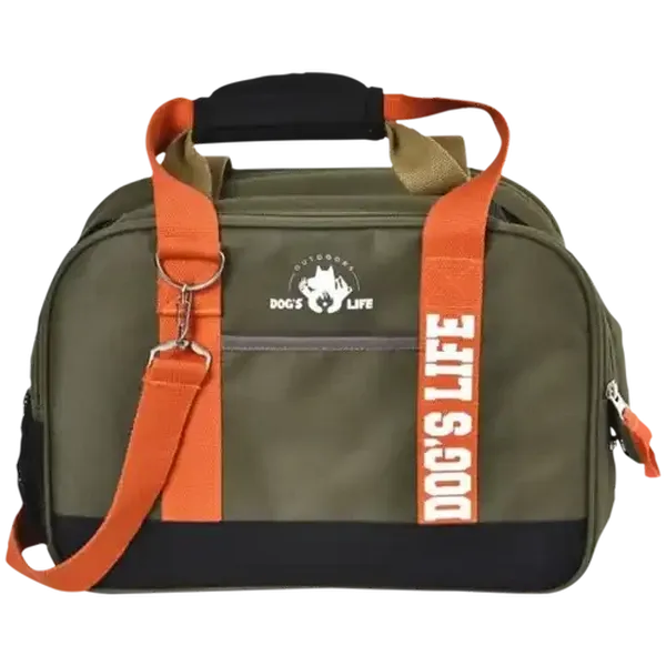 Dog's Life Medium Green Utility Outdoor Pet Carrier