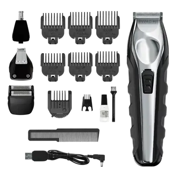 Wahl Lithium-Ion All-in-One USB Rechargeable Multigroomer Kit 17 Piece