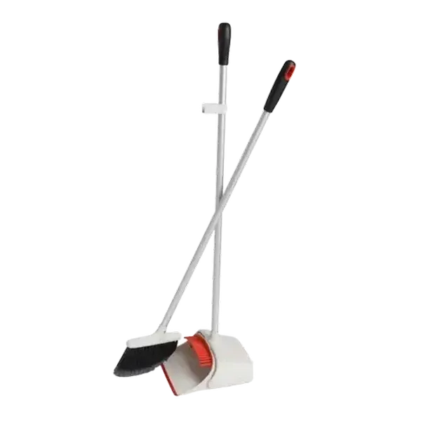 OXO Good Grips Red Broom and Dustpan Set