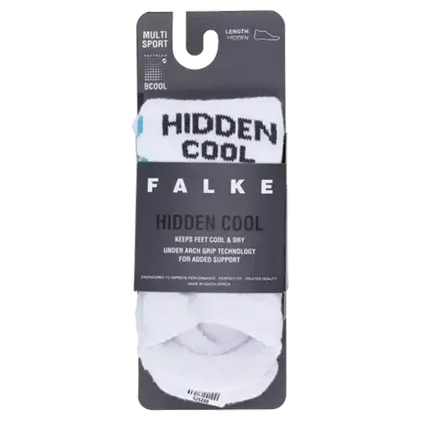 FALKE White Hidden Cool Socks Size 7-9