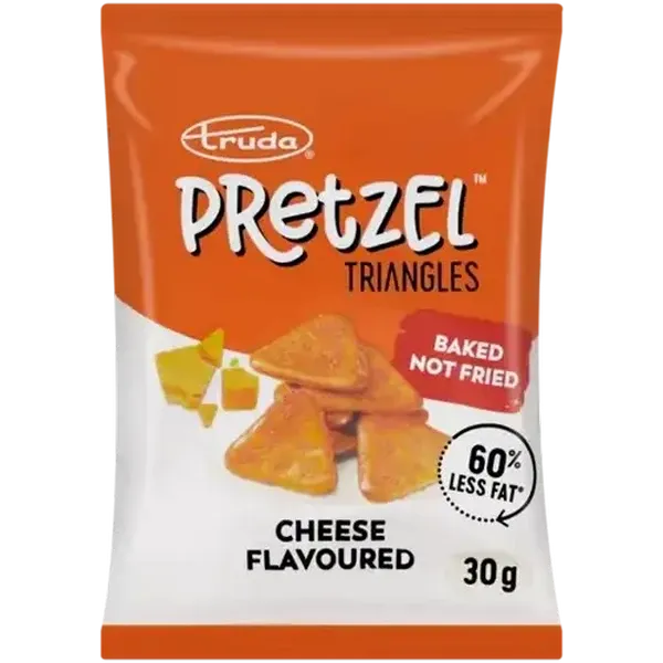 Truda Pretzel Cheese Flavoured Triangles 30g