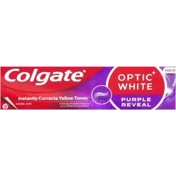 Colgate Optic White Purple Reveal Flouride Toothpaste 75ml