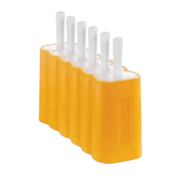 ZOKU In-Line Slow Ice Pop Mould Yellow Set 6 Piece