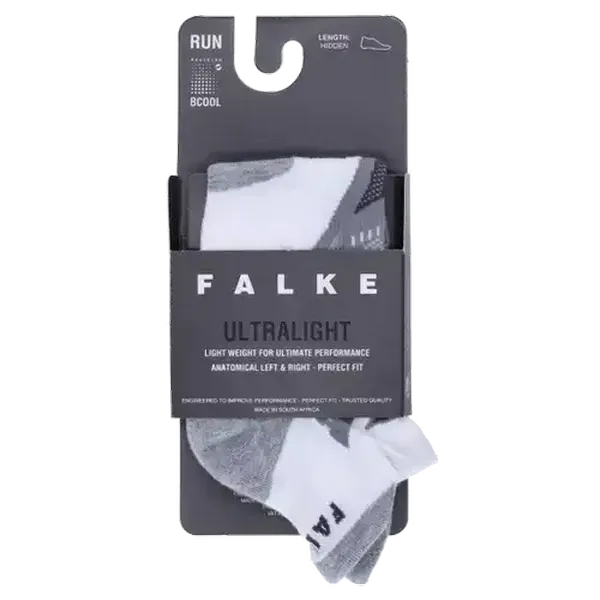 FALKE White Ultralite Socks Size 8-12