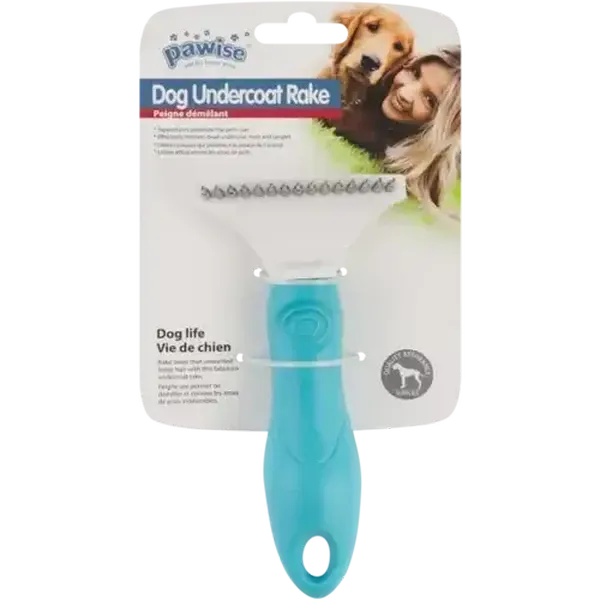 Pawise Small Blue Dog Undercoat Rake