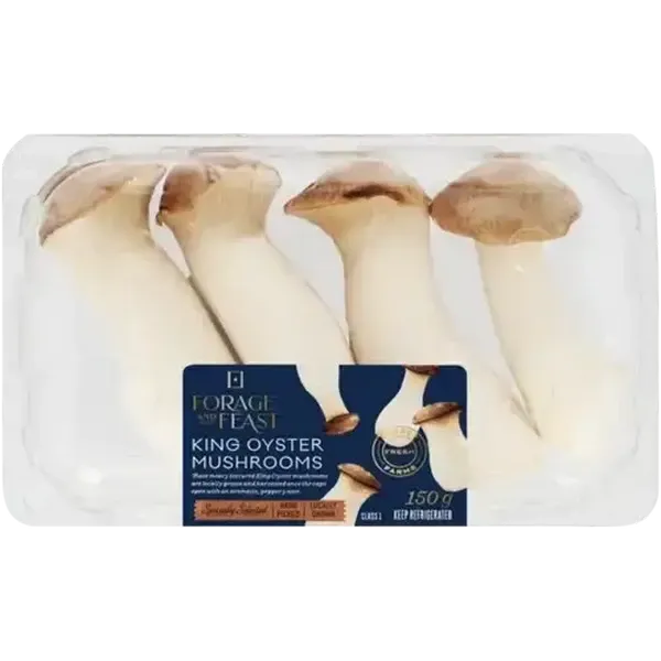 Forage And Feast King Oyster Mushrooms 150g
