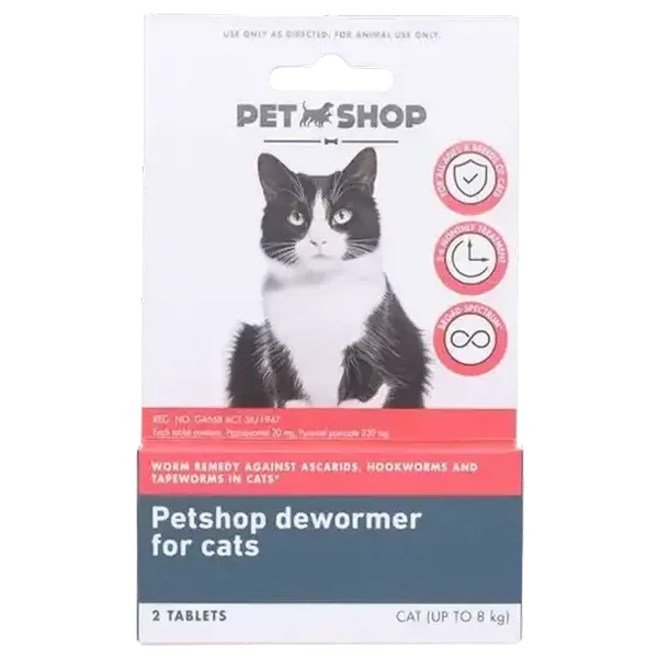 Petshop Cat Dewormer 2 Tablets