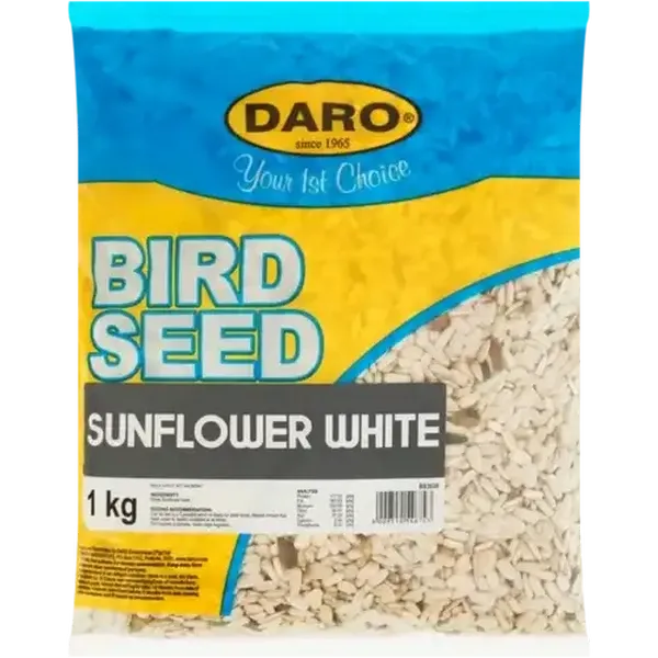 Daro White Sunflower Bird Seed 1kg