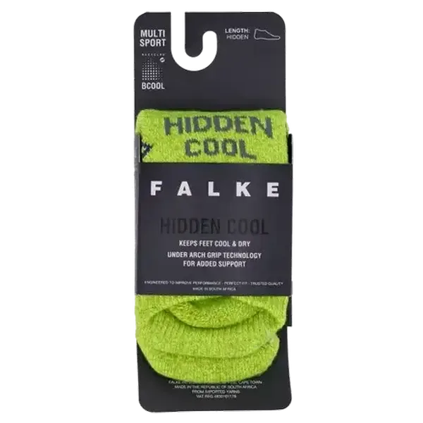 FALKE Neon Lime Hidden Cool Socks Size 4-6