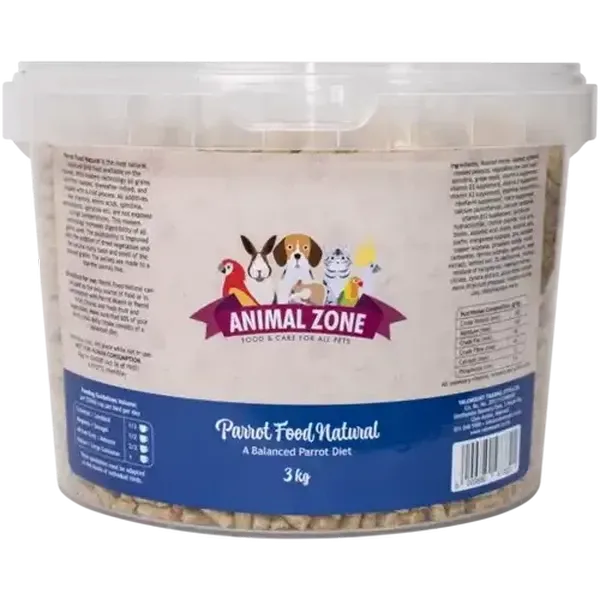 Animal Zone Natural Parrot Bird Food 3kg