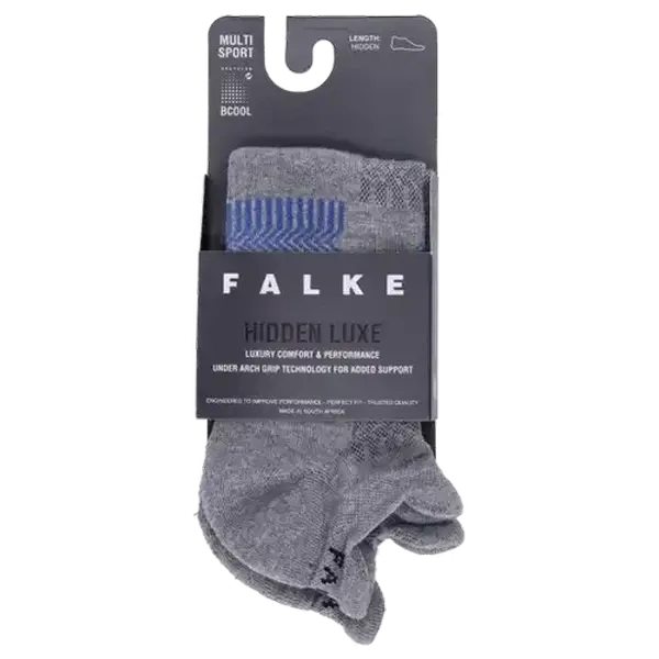 FALKE Midgrey Hidden Luxe Socks Size 4-7