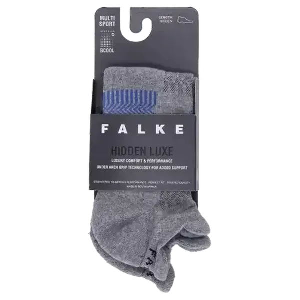 FALKE Midgrey Hidden Luxe Socks Size 8-12