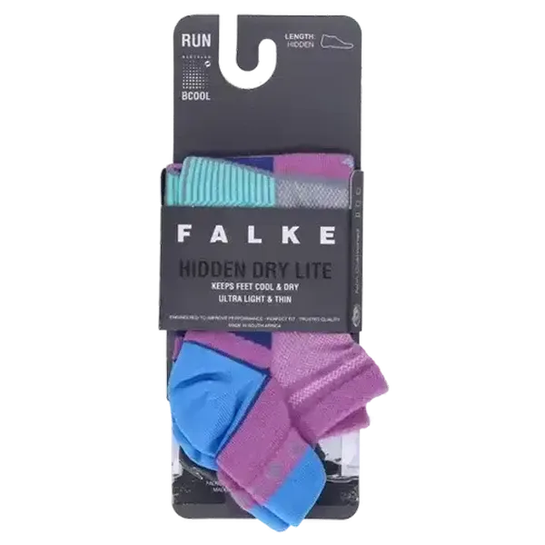 FALKE Bright Lilac Hidden Dry Lite Socks Size 7-9