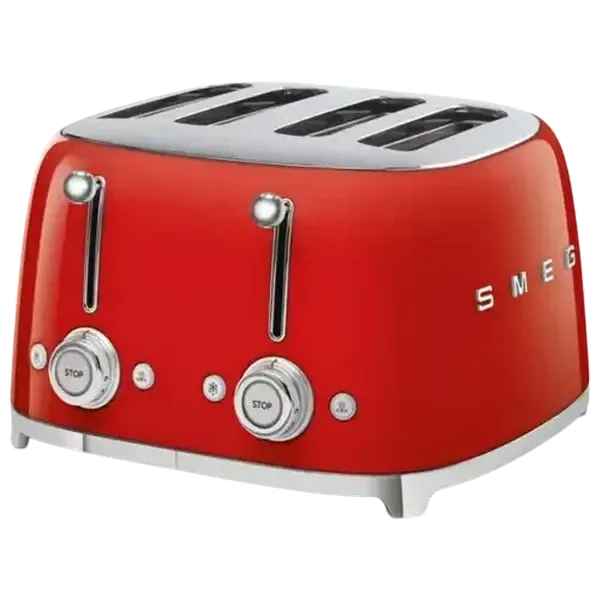 Smeg Red 4-Slice Square Toaster 2000W