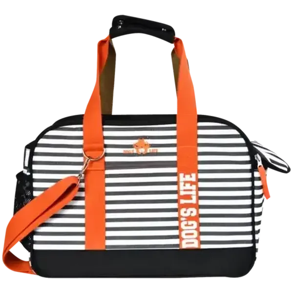 Dog's Life Medium Black Utility Outdoor Pet Carrier