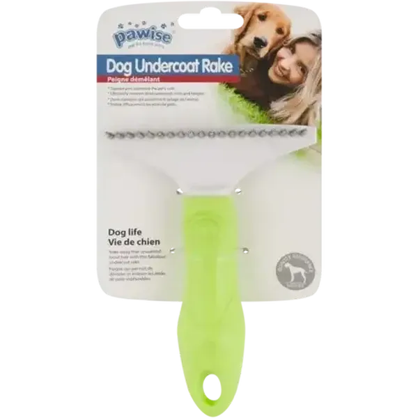 Pawise Large Green Dog Undercoat Rake