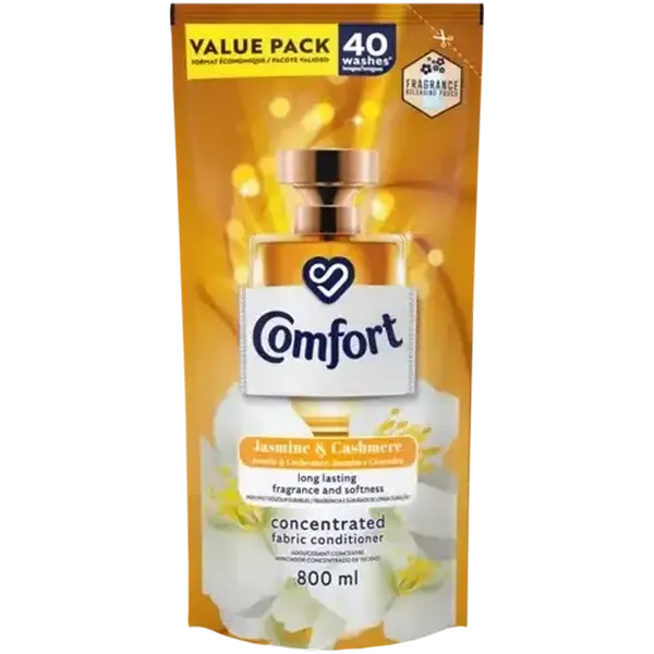 Comfort Jasmine & Cashmere Concentrated Fabric Conditioner Refill 800ml