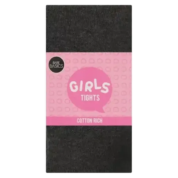 Bare Basics Plain Girls Tights 8 -10 years