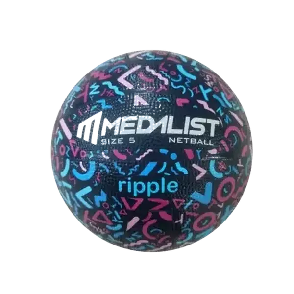 Medalist Ripple Pink/Blue Netball Size 5