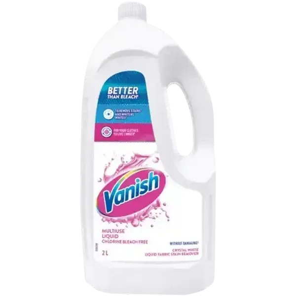 Vanish Crystal White Chlorine Bleach-Free Multiuse Liquid 2L
