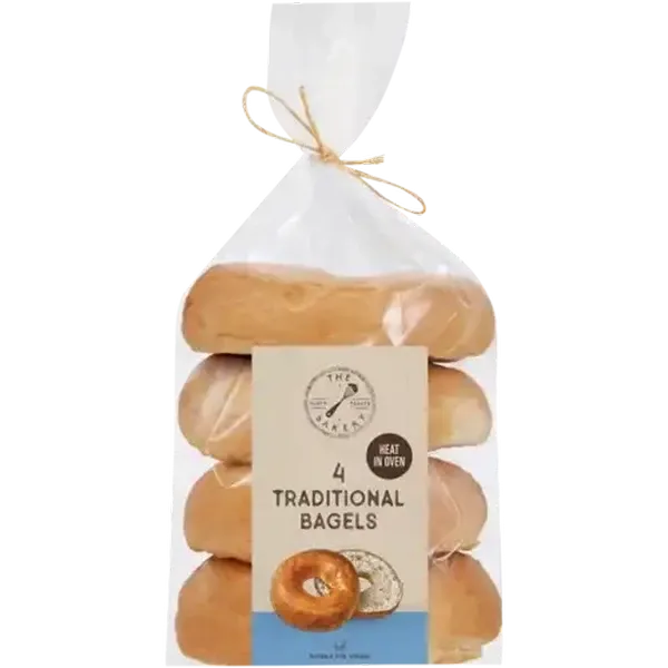 The Bakery Traditional Bagels 4-Pack