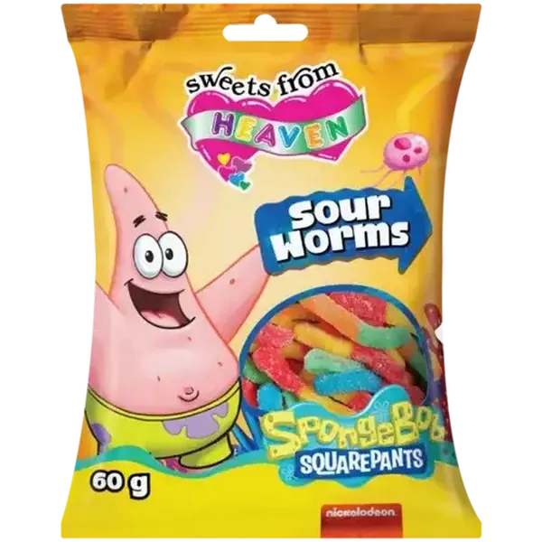 Sweets from Heaven SpongeBob SquarePants Sour Worms 60g