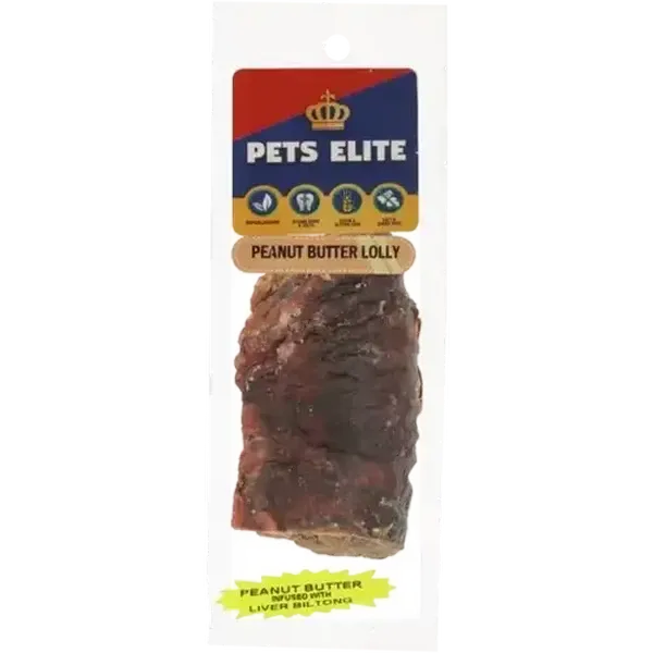 Pets Elite Peanut Butter Lolly Dog Treat 80g