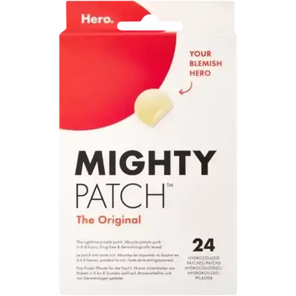 Hero Mighty Patch Original Hydrocolloid Patches 24 Pack