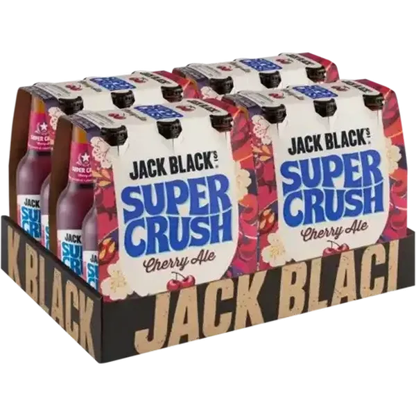 Jack Black's Super Crush Cherry Ale Bottles 24 x 330ml